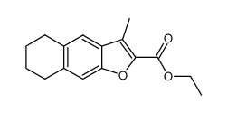 carbethoxy-2 methyl-3 tetrahydro-5,6,7,8 naphto(2,3-b)furanne Structure