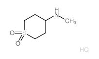 N-甲基四氢-2H-硫代吡喃-4-胺 1,1-二氧化物盐酸盐结构式