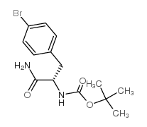 Boc-L-4-溴苯丙氨酰胺结构式