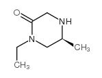 (5S)-1-乙基-5-甲基-2-哌嗪酮结构式