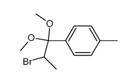 2-Bromo-1,1-dimethoxy-1-(4-methylphenyl)propane Structure