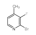 2-溴-3-氟-4-甲基吡啶结构式