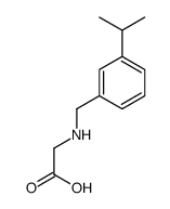 2-[(3-propan-2-ylphenyl)methylamino]acetic acid结构式