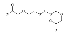 1,1-dichloro-2-[(2,2-dichloroethoxymethyltetrasulfanyl)methoxy]ethane结构式