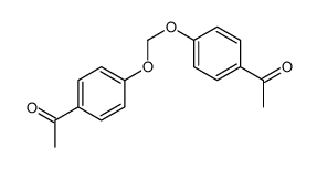 1-[4-[(4-acetylphenoxy)methoxy]phenyl]ethanone结构式