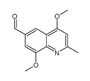 4,8-dimethoxy-2-methylquinoline-6-carbaldehyde Structure