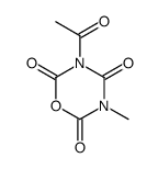 3-acetyl-5-methyl-1,3,5-oxadiazinane-2,4,6-trione结构式
