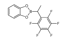2-(1-(perfluorophenyl)ethyl)benzo[d][1,3,2]dioxaborole结构式