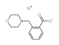 2-(吗啉甲基)苯甲酸锂结构式