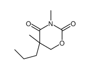 3,5-dimethyl-5-propyl-1,3-oxazinane-2,4-dione Structure