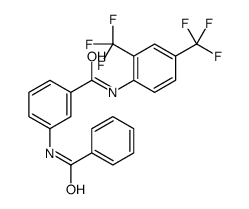 3-benzamido-N-[2,4-bis(trifluoromethyl)phenyl]benzamide结构式