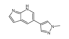 5-(1-甲基-1H-吡唑-4-基)-1H-吡咯并[2,3-b]吡啶结构式