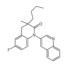 3-butyl-6-fluoro-3-methyl-1-quinolin-3-yl-4H-quinolin-2-one Structure
