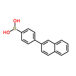 4-(2-萘基)苯硼酸结构式