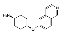 cis-4-(isoquinolin-6-yloxy)-cyclohexylamine结构式