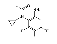 N-(6-amino-2,3,4-trifluorophenyl)-N-cyclopropylacetamide结构式