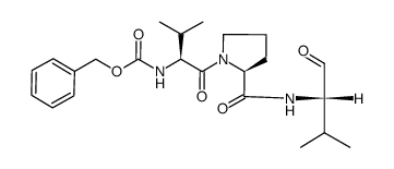 N-Benzyloxycarbonyl-L-valyl-L-prolyl-L-valinal Structure