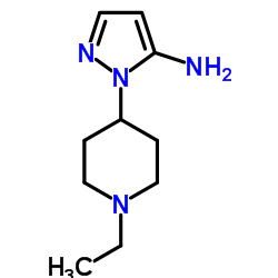 1-(1-Ethyl-4-piperidinyl)-1H-pyrazol-5-amine Structure