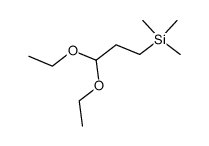 3-(trimethylsilyl)propionaldehyde diethylacetal Structure