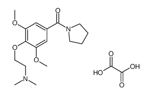 [4-[2-(dimethylamino)ethoxy]-3,5-dimethoxyphenyl]-pyrrolidin-1-ylmethanone,oxalic acid结构式