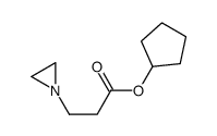 cyclopentyl 3-(aziridin-1-yl)propanoate Structure