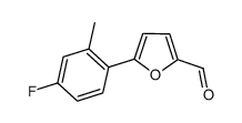 5-(4-氟-2-甲基苯基)呋喃-2-甲醛结构式