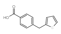 4-(噻吩-2-甲基)苯甲酸结构式