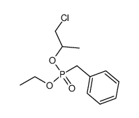 benzyl-phosphonic acid ethyl ester-(β-chloro-isopropyl ester)结构式