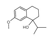 1-isopropyl-7-methoxy-1,2,3,4-tetrahydronaphthalen-1-ol结构式