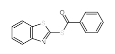 Benzenecarbothioicacid, S-2-benzothiazolyl ester structure
