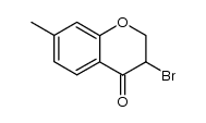 3-bromo-7-methyl-chroman-4-one结构式