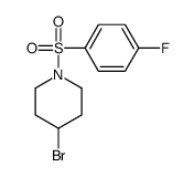 4-Bromo-1-(4-fluorophenylsulfonyl)piperidine Structure