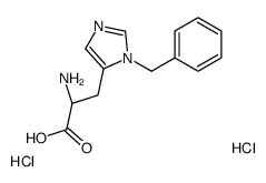 L-组氨酸,3-(苯甲基)-,二盐酸盐结构式