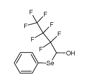 2,2,3,3,4,4,4-heptafluoro-1-(phenylselanyl)butan-1-ol结构式