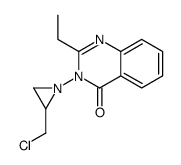 3-[2-(chloromethyl)aziridin-1-yl]-2-ethylquinazolin-4-one结构式