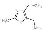 [(4-乙基-2-甲基-1,3-噻唑-5-基)甲基]胺结构式