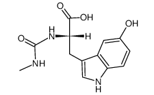 5-hydroxy-Nb-methylcarbamoyl-L-tryptophan结构式