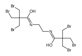 3-bromo-N-[2-[[3-bromo-2,2-bis(bromomethyl)propanoyl]amino]ethyl]-2,2-bis(bromomethyl)propanamide Structure