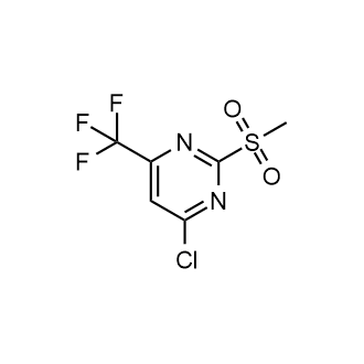 4-Chloro-2-(methylsulfonyl)-6-(trifluoromethyl)pyrimidine Structure