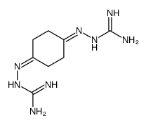 2-[[4-(diaminomethylidenehydrazinylidene)cyclohexylidene]amino]guanidine结构式