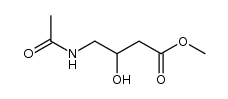 methyl 4-(acetylamino)-3-hydroxybutanoate Structure