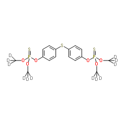 双硫磷-d12结构式