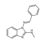 1-benzylideneamino-2-methylaminobenzimidazole结构式