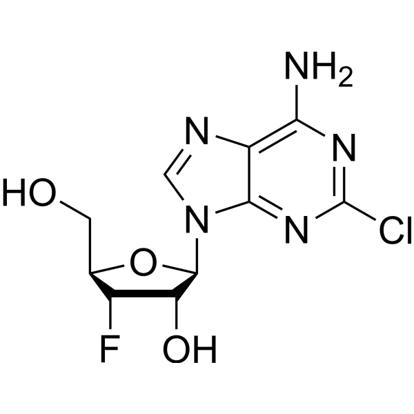2-Chloro-3’-deoxy-3’-fluoroadenosine Structure