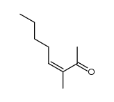 3-methyl-3(Z)-octen-2-one结构式
