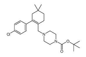 4-((2-(4-氯苯基)-4,4-二甲基-1-环己烯)甲基)哌嗪-1-羧酸叔丁酯结构式