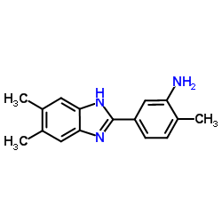 5-(5,6-Dimethyl-1H-benzimidazol-2-yl)-2-methylaniline Structure