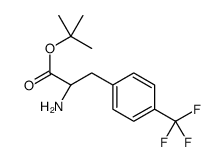 tert-butyl (2S)-2-amino-3-[4-(trifluoromethyl)phenyl]propanoate Structure