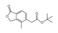 1,1-dimethylethyl-2-(4-methyl-1-oxo-1,3-dihydro-2-benzofuran-5-yl)acetate Structure