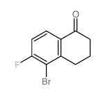5-溴-6-氟-3,4-二氢-1-萘满酮结构式